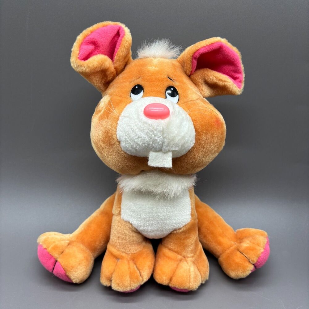 Vintage 1993 Plush Mouse Brown Pink Stuffed Toy International Teddy Bear Co